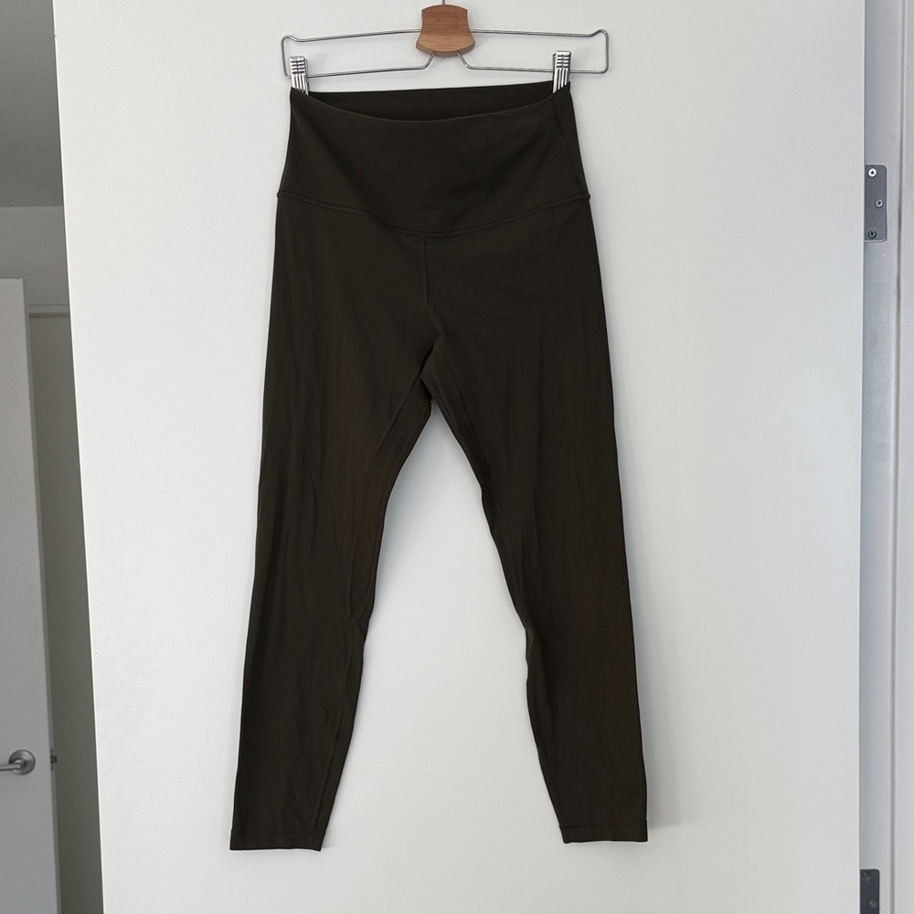 Lululemon Olive Green Women's High-Waisted Leggings